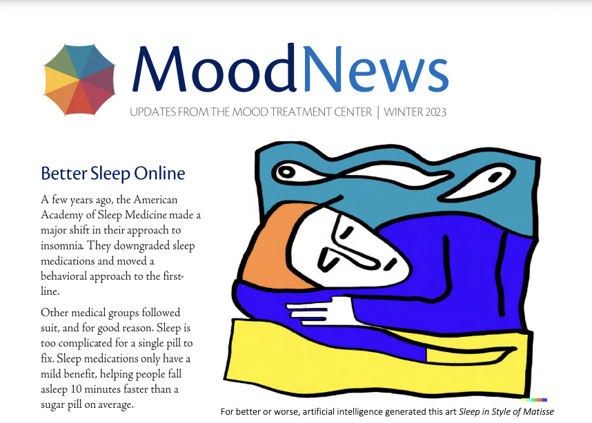 An update from the team at Mood Treatment Center
